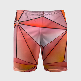 Мужские шорты спортивные с принтом Розовый обман зрения в Санкт-Петербурге,  |  | 