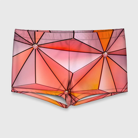 Мужские купальные плавки 3D с принтом Розовый обман зрения в Санкт-Петербурге, Полиэстер 85%, Спандекс 15% |  | 