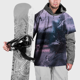 Накидка на куртку 3D с принтом Пурпурный туман , 100% полиэстер |  | Тематика изображения на принте: 