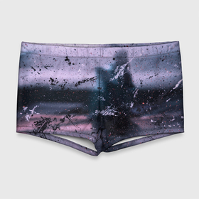 Мужские купальные плавки 3D с принтом Пурпурный туман , Полиэстер 85%, Спандекс 15% |  | Тематика изображения на принте: 