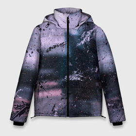 Мужская зимняя куртка 3D с принтом Пурпурный туман в Белгороде, верх — 100% полиэстер; подкладка — 100% полиэстер; утеплитель — 100% полиэстер | длина ниже бедра, свободный силуэт Оверсайз. Есть воротник-стойка, отстегивающийся капюшон и ветрозащитная планка. 

Боковые карманы с листочкой на кнопках и внутренний карман на молнии. | 