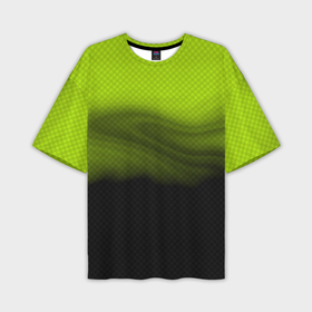 Мужская футболка oversize 3D с принтом Зелено черный дым   Хуф и Ся в Екатеринбурге,  |  | 