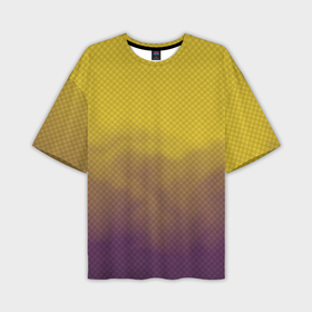 Мужская футболка oversize 3D с принтом Желто фиолетовый дым   Хуф и Ся в Екатеринбурге,  |  | 
