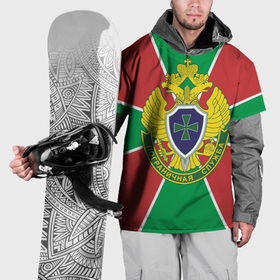 Накидка на куртку 3D с принтом Пограничная служба   герб ПВ в Санкт-Петербурге, 100% полиэстер |  | Тематика изображения на принте: 