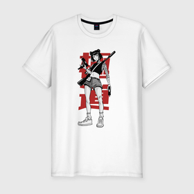 Мужская футболка хлопок Slim с принтом Якудза Крайний путь в Тюмени, 92% хлопок, 8% лайкра | приталенный силуэт, круглый вырез ворота, длина до линии бедра, короткий рукав | Тематика изображения на принте: 