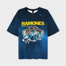 Мужская футболка oversize 3D с принтом Ramones Road to ruin ,  |  | 