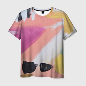 Мужская футболка 3D с принтом Масляные краски в Белгороде, 100% полиэфир | прямой крой, круглый вырез горловины, длина до линии бедер | 