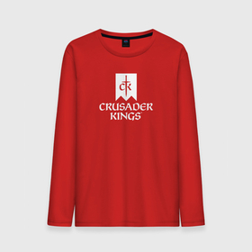 Мужской лонгслив хлопок с принтом Crusader Kings логотип в Белгороде, 100% хлопок |  | 