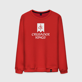 Мужской свитшот хлопок с принтом Crusader Kings логотип в Санкт-Петербурге, 100% хлопок |  | 