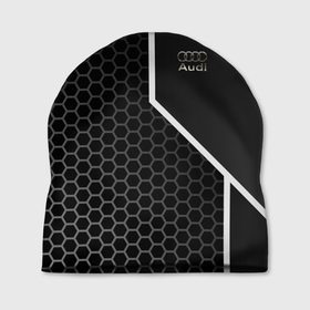 Шапка 3D с принтом Audi sign в Архангельске, 100% полиэстер | универсальный размер, печать по всей поверхности изделия | 