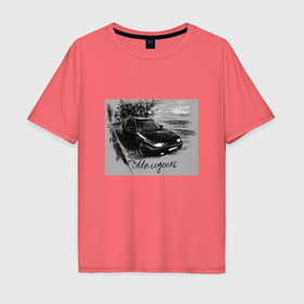Мужская футболка хлопок Oversize с принтом Весна, природа, молодость в Кировске, 100% хлопок | свободный крой, круглый ворот, “спинка” длиннее передней части | 