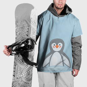 Накидка на куртку 3D с принтом Пингвиненок , 100% полиэстер |  | 