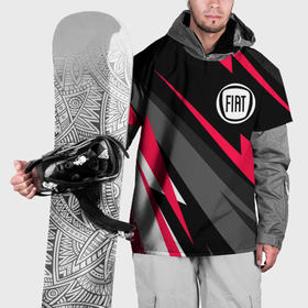 Накидка на куртку 3D с принтом Fiat fast lines в Петрозаводске, 100% полиэстер |  | Тематика изображения на принте: 