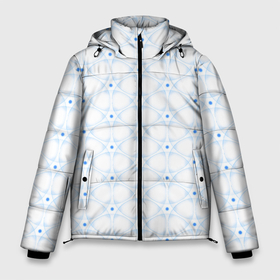 Мужская зимняя куртка 3D с принтом Ясна3   Небесная структура светлый в Новосибирске, верх — 100% полиэстер; подкладка — 100% полиэстер; утеплитель — 100% полиэстер | длина ниже бедра, свободный силуэт Оверсайз. Есть воротник-стойка, отстегивающийся капюшон и ветрозащитная планка. 

Боковые карманы с листочкой на кнопках и внутренний карман на молнии. | 