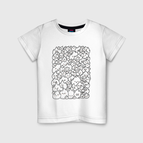 Детская футболка хлопок с принтом Раскраска Жаренные зефирки в Тюмени, 100% хлопок | круглый вырез горловины, полуприлегающий силуэт, длина до линии бедер | 