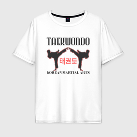 Мужская футболка хлопок Oversize с принтом Восточные единоборства в Тюмени, 100% хлопок | свободный крой, круглый ворот, “спинка” длиннее передней части | 