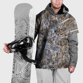 Накидка на куртку 3D с принтом Острые стёкла и иглы в Тюмени, 100% полиэстер |  | 