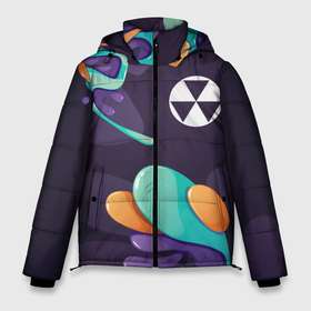 Мужская зимняя куртка 3D с принтом Fallout graffity splash в Тюмени, верх — 100% полиэстер; подкладка — 100% полиэстер; утеплитель — 100% полиэстер | длина ниже бедра, свободный силуэт Оверсайз. Есть воротник-стойка, отстегивающийся капюшон и ветрозащитная планка. 

Боковые карманы с листочкой на кнопках и внутренний карман на молнии. | 