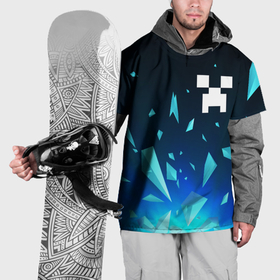 Накидка на куртку 3D с принтом Minecraft взрыв частиц , 100% полиэстер |  | Тематика изображения на принте: 