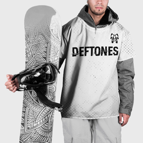 Накидка на куртку 3D с принтом Deftones glitch на светлом фоне: символ сверху в Кировске, 100% полиэстер |  | Тематика изображения на принте: 