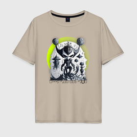 Мужская футболка хлопок Oversize с принтом Почти знаменит в Рязани, 100% хлопок | свободный крой, круглый ворот, “спинка” длиннее передней части | 
