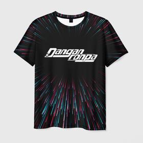 Мужская футболка 3D с принтом Danganronpa infinity в Кировске, 100% полиэфир | прямой крой, круглый вырез горловины, длина до линии бедер | 