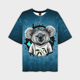 Мужская футболка oversize 3D с принтом Стильная коала в Курске,  |  | 