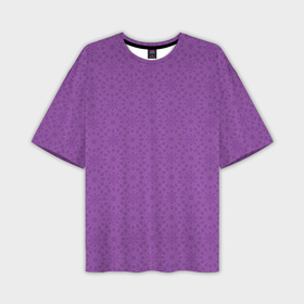 Мужская футболка oversize 3D с принтом Сиреневого цвета с узорами в Курске,  |  | 