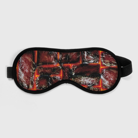 Маска для сна 3D с принтом Камни в пылающей лаве в городе Новоалтайск, внешний слой — 100% полиэфир, внутренний слой — 100% хлопок, между ними — поролон |  | 
