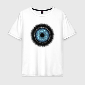 Мужская футболка хлопок Oversize с принтом Третий глаз в Курске, 100% хлопок | свободный крой, круглый ворот, “спинка” длиннее передней части | 