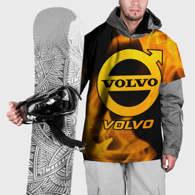 Накидка на куртку 3D с принтом Volvo   gold gradient в Екатеринбурге, 100% полиэстер |  | Тематика изображения на принте: 
