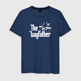 Мужская футболка хлопок с принтом The godfather of VAG в Санкт-Петербурге, 100% хлопок | прямой крой, круглый вырез горловины, длина до линии бедер, слегка спущенное плечо. | 
