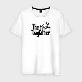 Мужская футболка хлопок с принтом The black godfather of VAG в Екатеринбурге, 100% хлопок | прямой крой, круглый вырез горловины, длина до линии бедер, слегка спущенное плечо. | 
