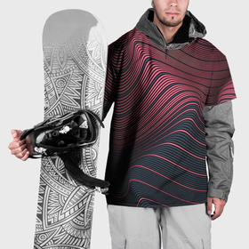 Накидка на куртку 3D с принтом Динамические волны , 100% полиэстер |  | Тематика изображения на принте: 