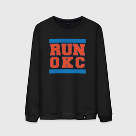 Мужской свитшот хлопок с принтом Run Oklahoma City Thunder в Тюмени, 100% хлопок |  | 