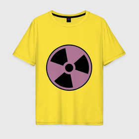 Мужская футболка хлопок Oversize с принтом Nuclear dander в Петрозаводске, 100% хлопок | свободный крой, круглый ворот, “спинка” длиннее передней части | 