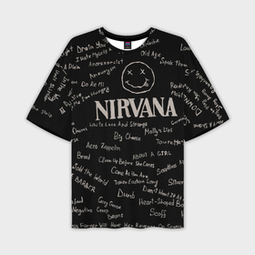 Мужская футболка oversize 3D с принтом Nirvana pattern в Рязани,  |  | 