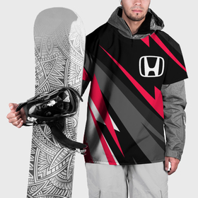Накидка на куртку 3D с принтом Honda fast lines в Белгороде, 100% полиэстер |  | 