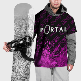 Накидка на куртку 3D с принтом Portal pro gaming: символ сверху в Белгороде, 100% полиэстер |  | Тематика изображения на принте: 