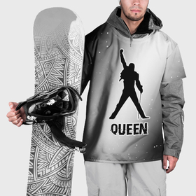 Накидка на куртку 3D с принтом Queen glitch на светлом фоне в Екатеринбурге, 100% полиэстер |  | Тематика изображения на принте: 