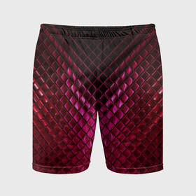 Мужские шорты спортивные с принтом Рубиновая змеиная кожа ,  |  | 