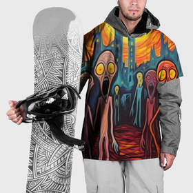 Накидка на куртку 3D с принтом Зомби пришли за тобой в Екатеринбурге, 100% полиэстер |  | 