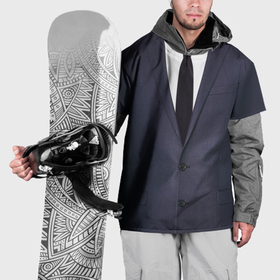 Накидка на куртку 3D с принтом Деловой пиджак с рубашкой в Кировске, 100% полиэстер |  | 