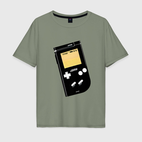Мужская футболка хлопок Oversize с принтом Игровая приставка Nintendo в Курске, 100% хлопок | свободный крой, круглый ворот, “спинка” длиннее передней части | 