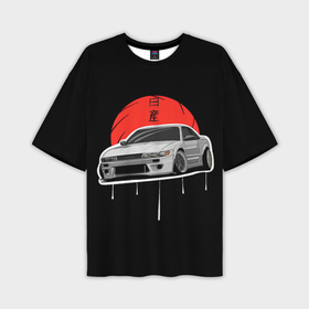 Мужская футболка oversize 3D с принтом Nissan Silvia S14   Japan style в Санкт-Петербурге,  |  | 