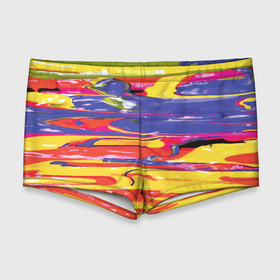 Мужские купальные плавки 3D с принтом Красочный бум в Ухте, Полиэстер 85%, Спандекс 15% |  | Тематика изображения на принте: 