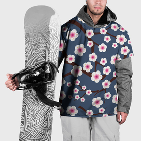 Накидка на куртку 3D с принтом Sakura в Кировске, 100% полиэстер |  | 