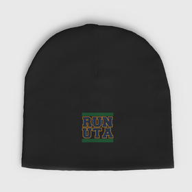 Мужская шапка демисезонная с принтом Run Utah Jazz ,  |  | Тематика изображения на принте: 