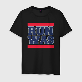 Мужская футболка хлопок с принтом Run Washington Wizards , 100% хлопок | прямой крой, круглый вырез горловины, длина до линии бедер, слегка спущенное плечо. | 