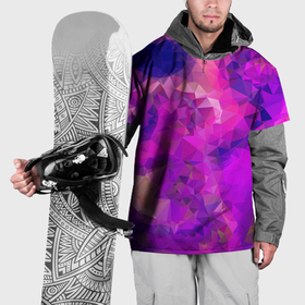 Накидка на куртку 3D с принтом Пурпурный стиль в Петрозаводске, 100% полиэстер |  | 